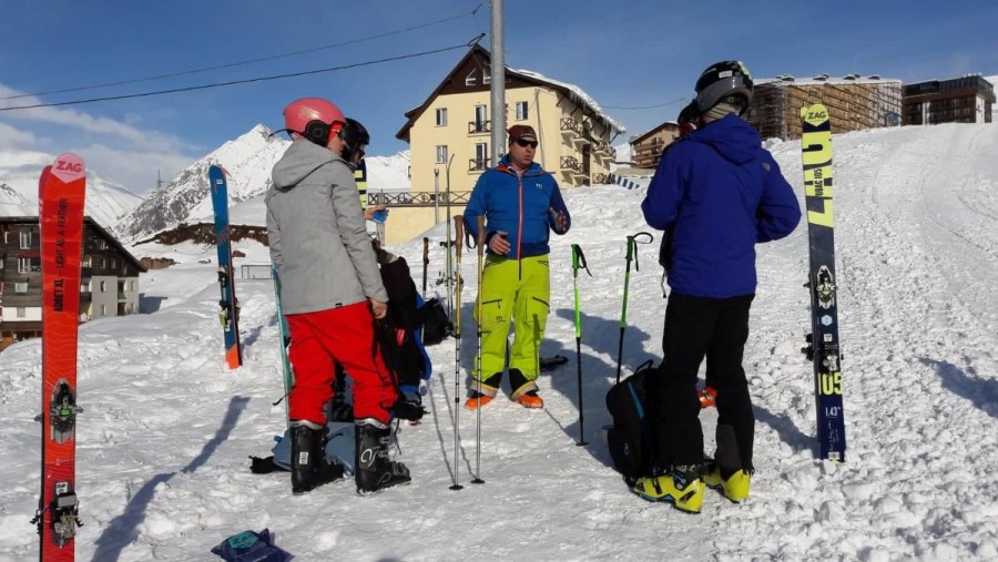 Tourists Listening To The Instructor