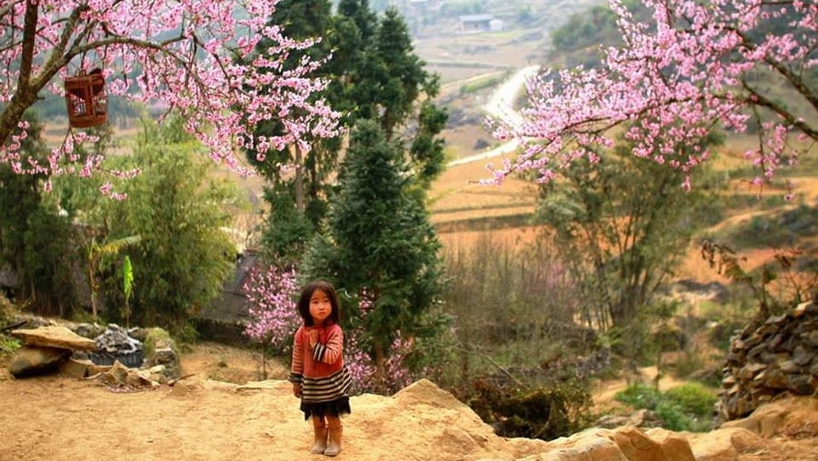 A girl in Y Linh Ho