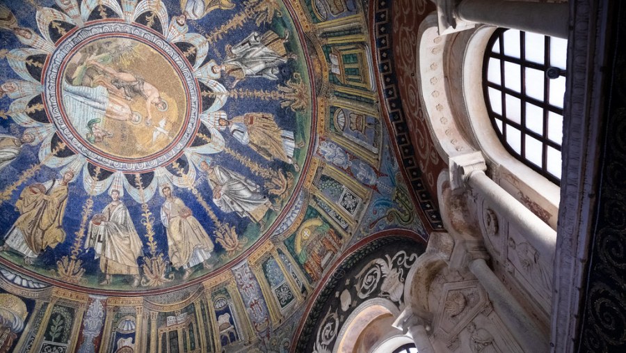 Inside Neoniano Baptistery