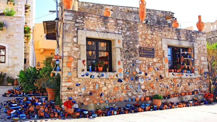 Beautiful walls of the Rethymno city