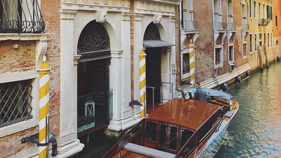 Catch a Water taxi in Venice for transportation