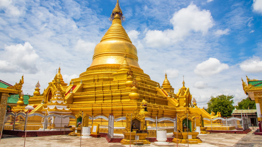 Admire the Kuthodaw Pagoda