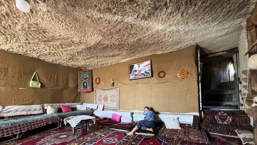 Interior view of the Local Cave House