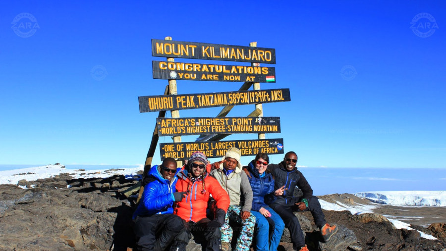 Uhuru Peak on Mount Kilimanjaro