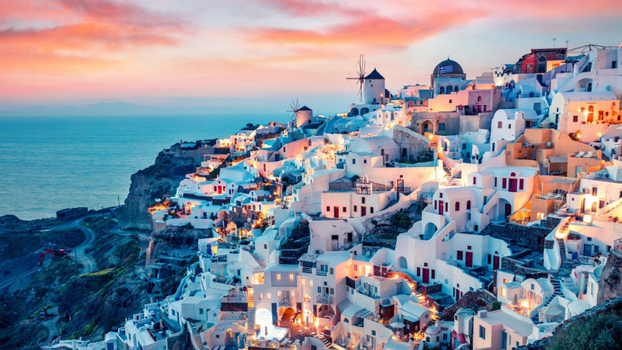 Santorini Aerial View