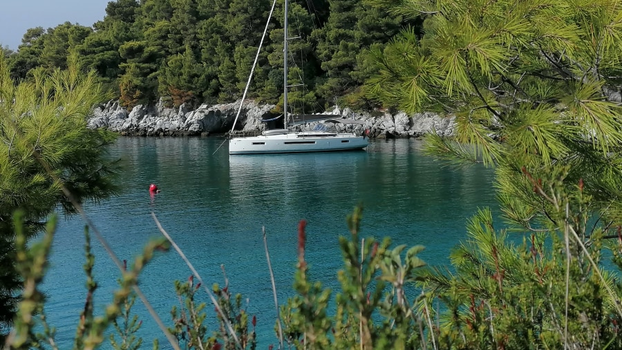 Sailing at Sporades Islands