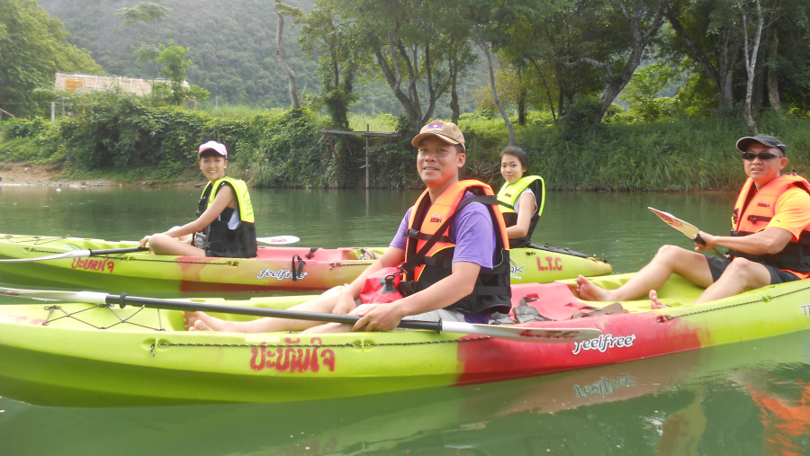 Kayaking in River Namxong