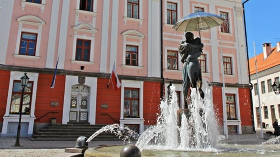 The Kissing Students Fountain, Tartu, Estonia