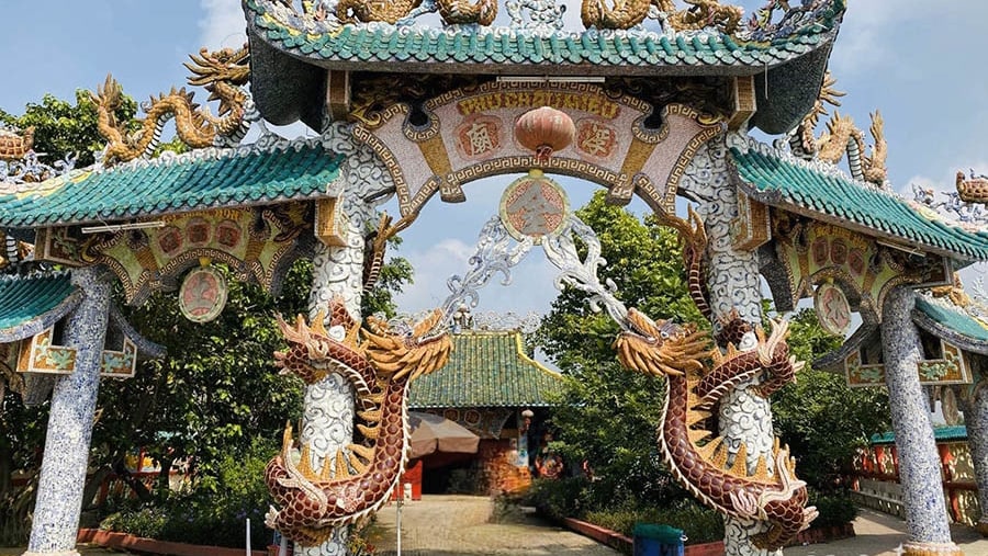 Floating temple entrance