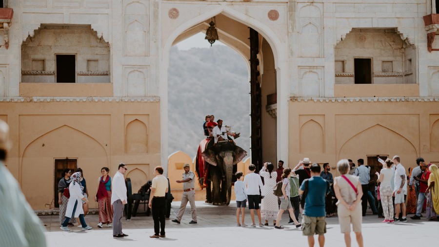Entrance Part of Amer Fort in Jaipur.