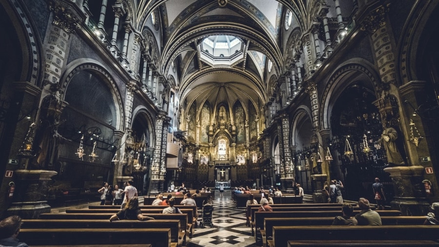Cathedral in Montserrat