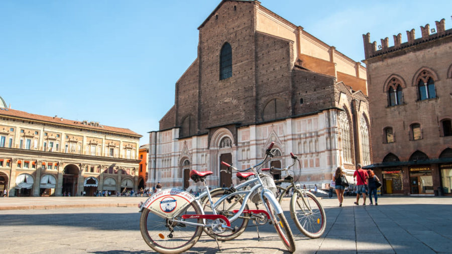 Ride a bike through quaint Bologna