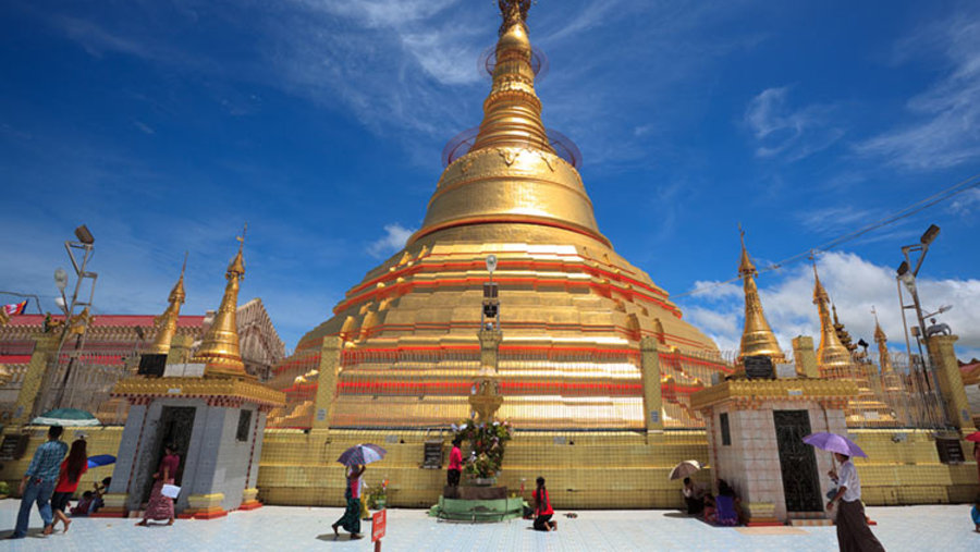 Explore the Botataung Pagoda in Myanmar