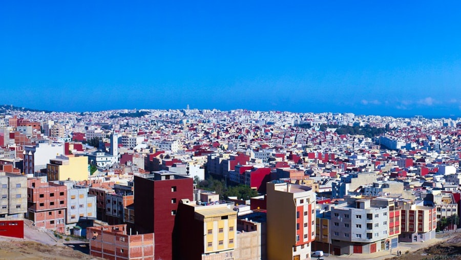 Panaromic view of Tangier, Morocco