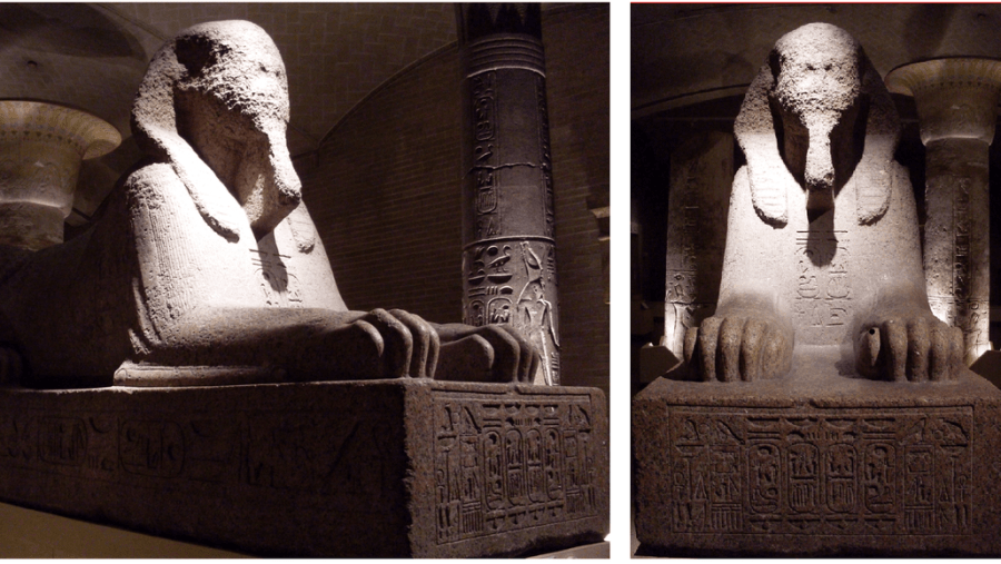Sphinx of Ramses II at the great temple of Ptah