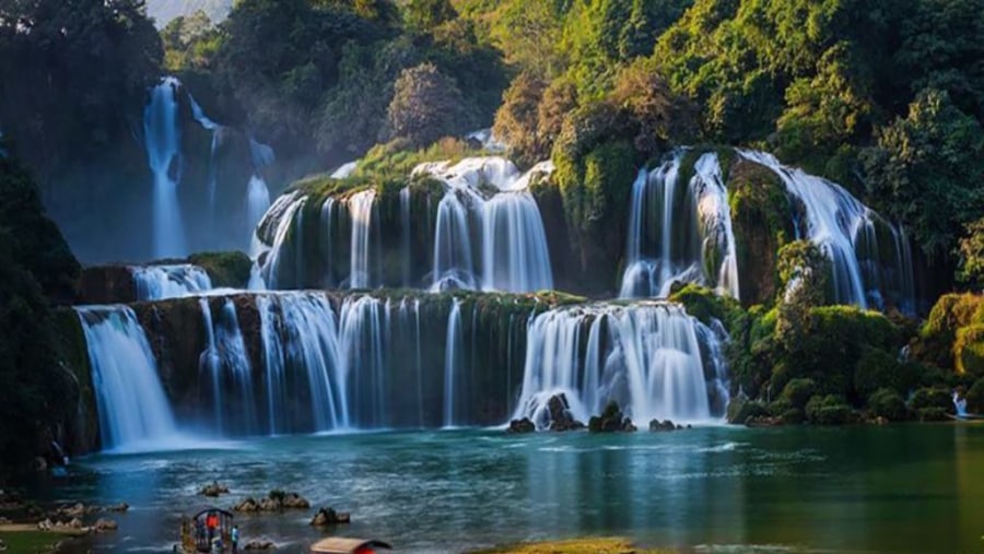 The magical Ban Gioc Waterfall