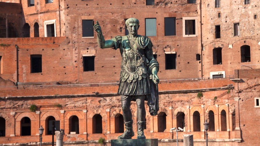 The Bronze statue of Caesar at Trajan's market