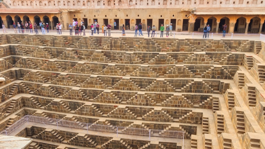 Our Guest Visiting the Chand Baori