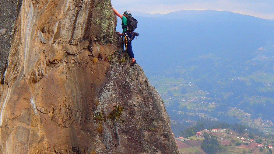 Climbing in Cojitambo