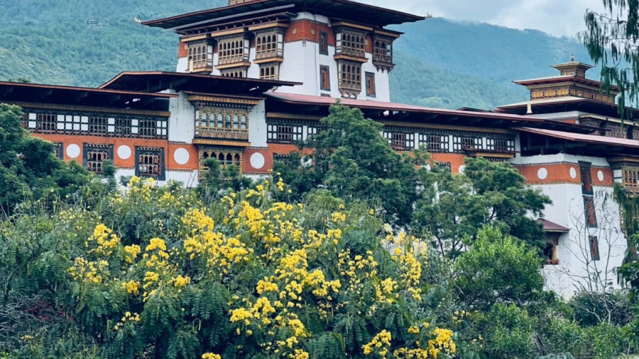 Most beautiful fortress in Bhutan