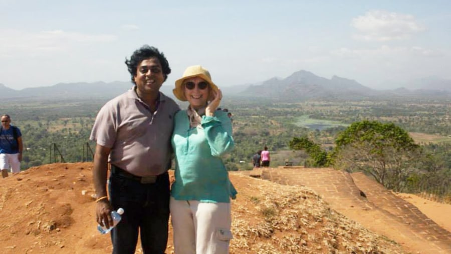 Private Tour from Kuoni UK, Steve & Sandie, I am with Sandie on the top of Sigiriya Rock