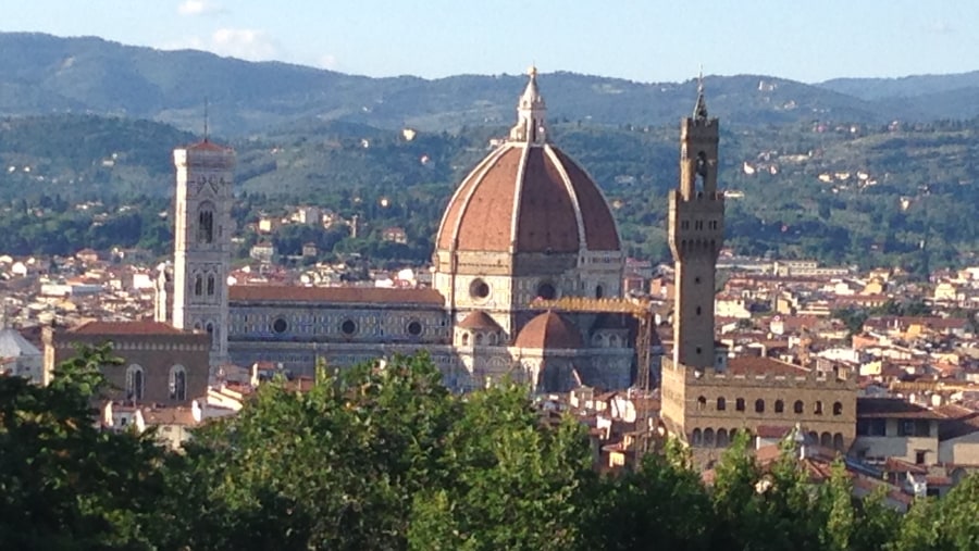 The city center of Florence