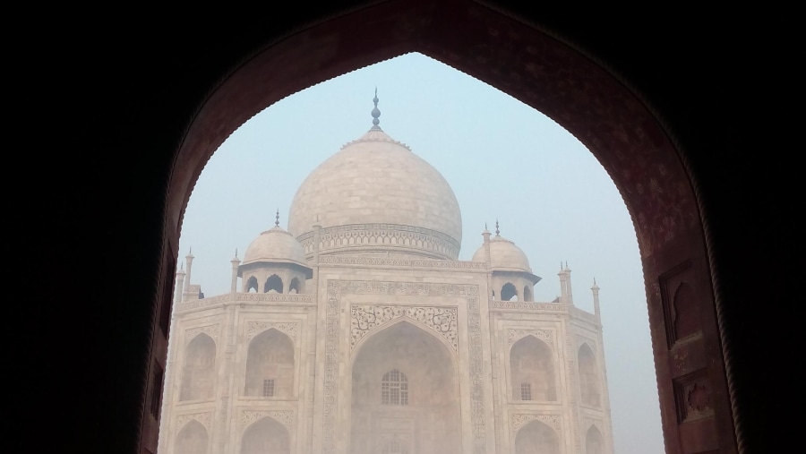Taj through Arch