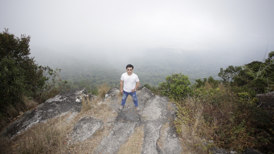 On the top of Boko mountain.