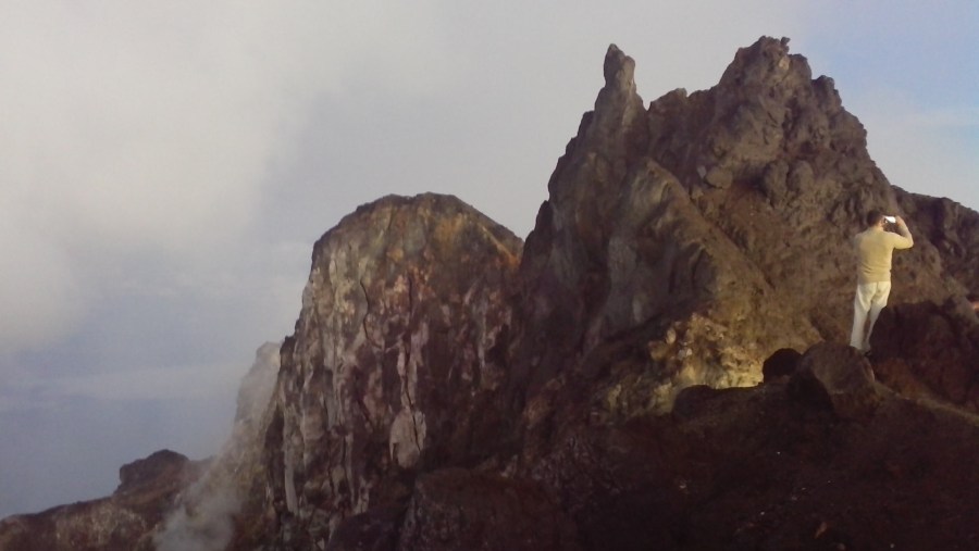 Cratere rim of Merapi