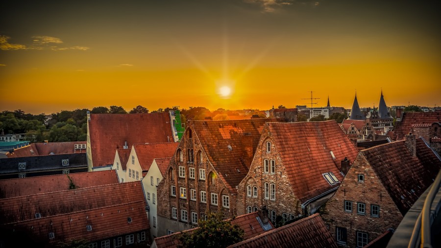 Lübeck by night