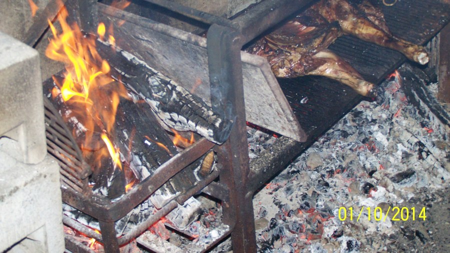 cocinando con leña