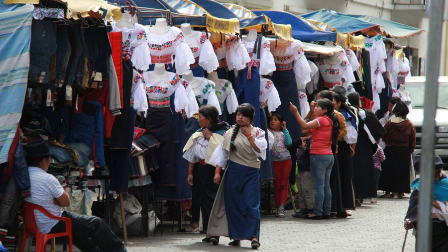 Saturday market on Otavalo
