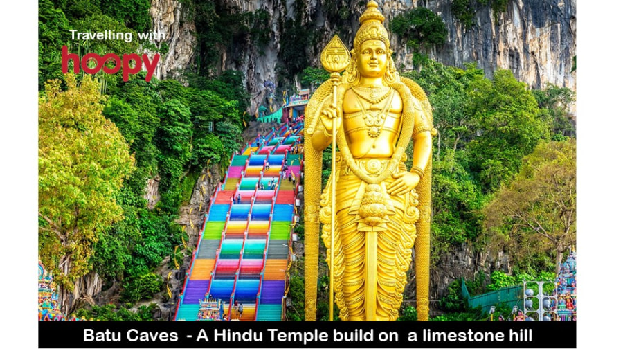 Batu Caves - A Hindu Temple build on a limestone hill