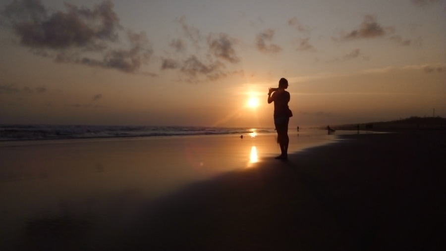 sunset in Parangtritis Beach