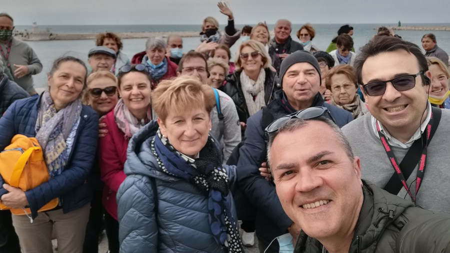 A group tour in Trani