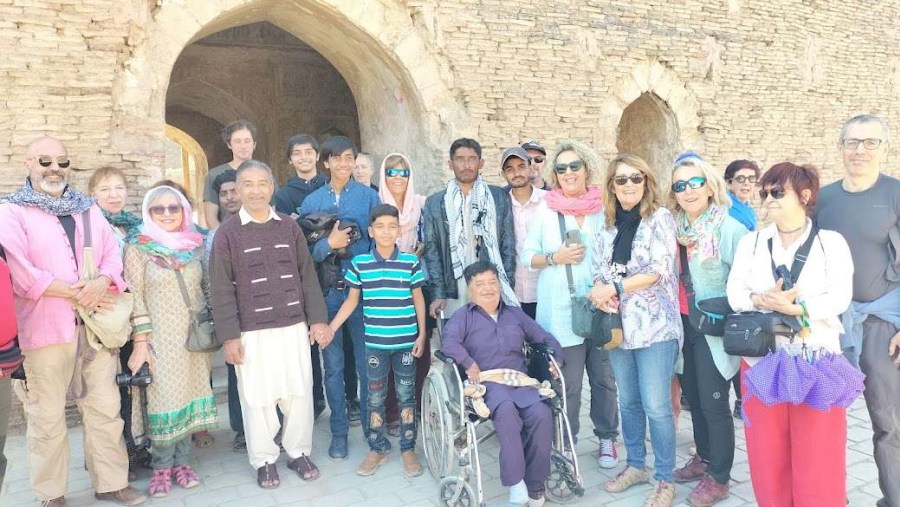 At Kot DG Fort With Tourists