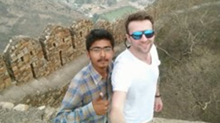 At one of the highest fort of Rajasthan of 