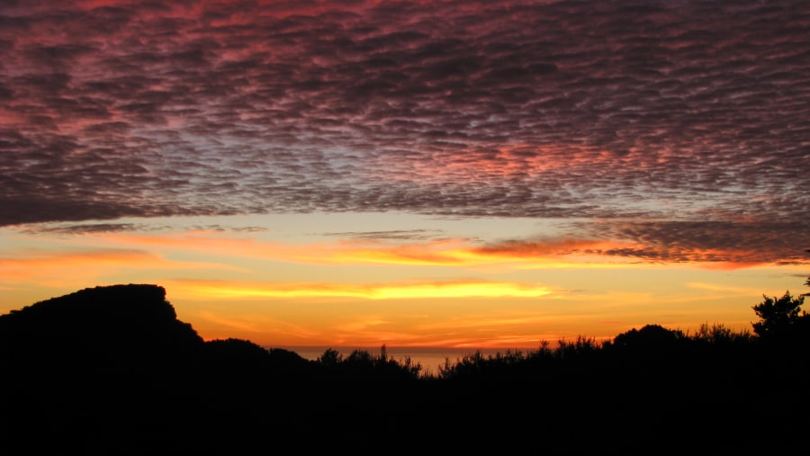 Sunset from the top of Table Mountain