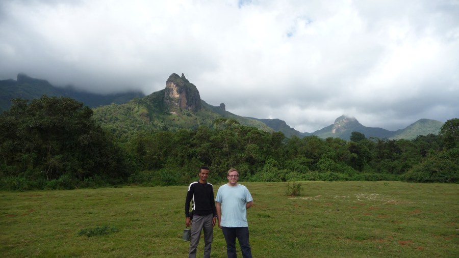 hiking in the Harenna Forest ,under one of the cloudy forest in ethiopia and the second largest forest for Country.