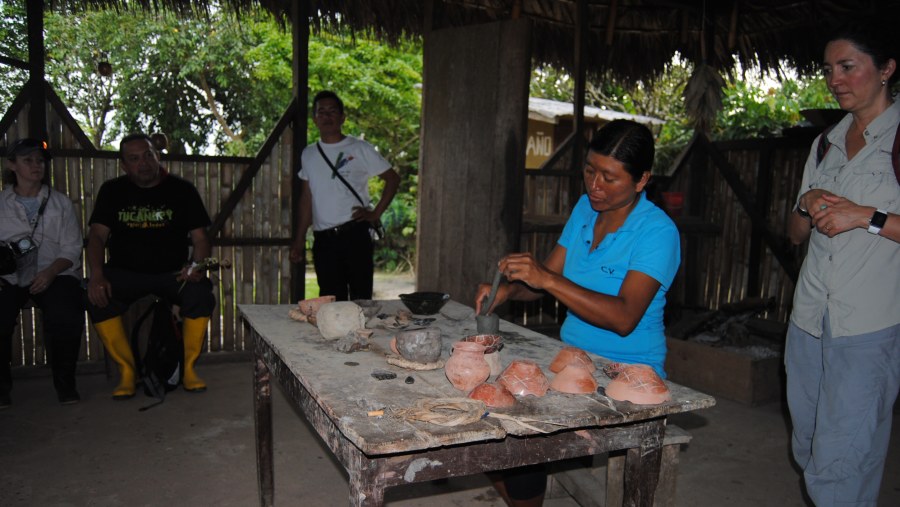 Pottery made by women in the Amazonas Region in Ecuador