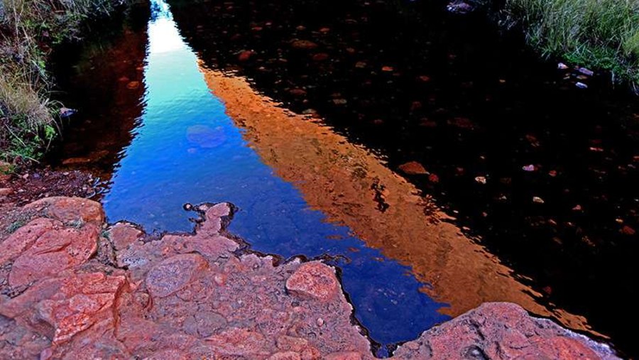 Reflection of Uluru