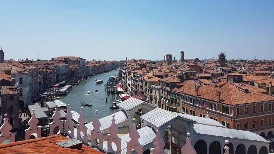 View on the Rialto bridge