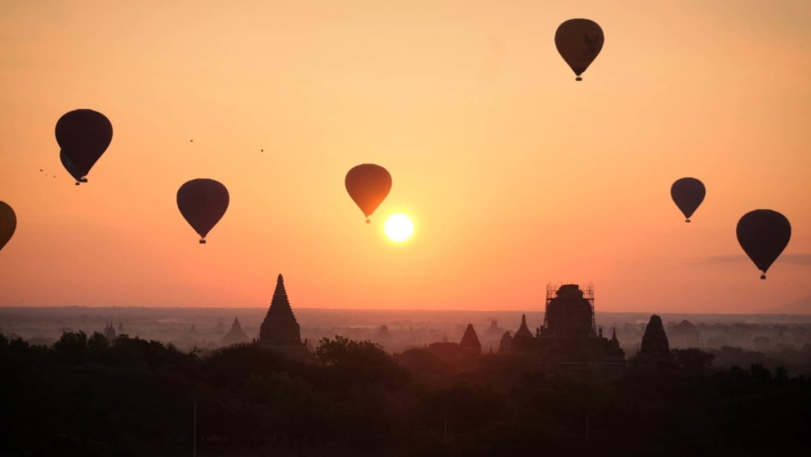 Family trip at Bagan Dec 2017