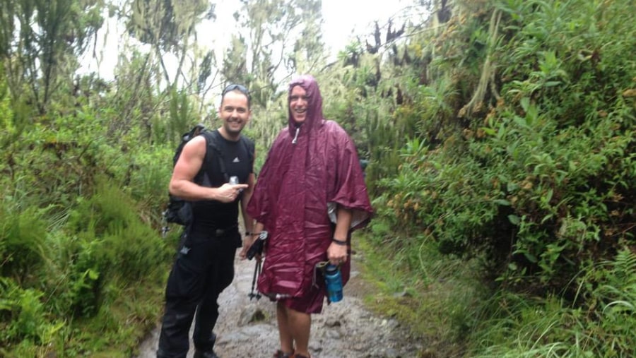 Ralf and friend on the forest zone.