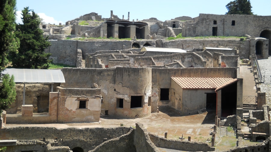 Ancient Pompeii, excavated from under the ashes