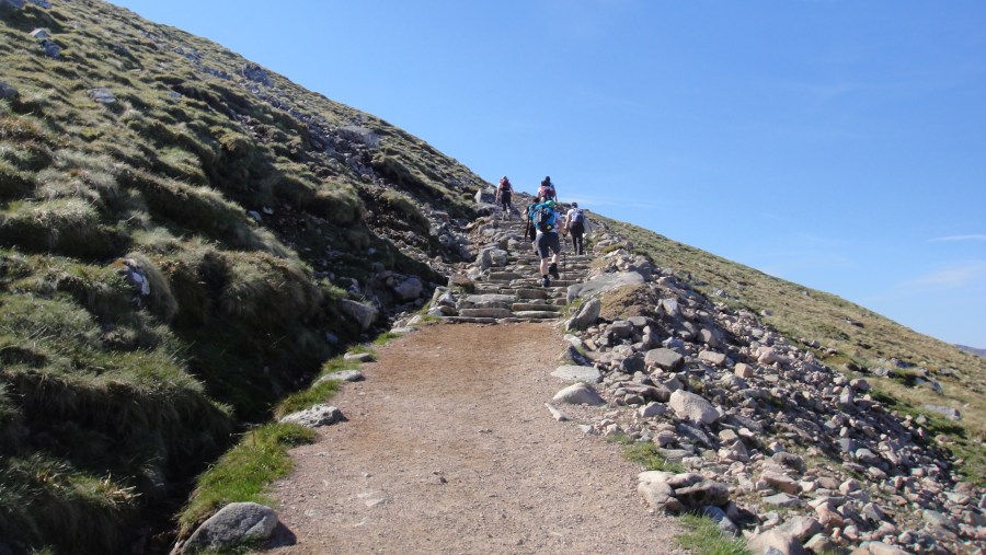 Heading up Ben Nevis