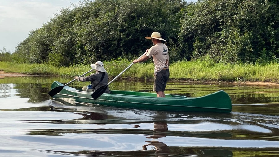 Canoeing at Rio Negro river