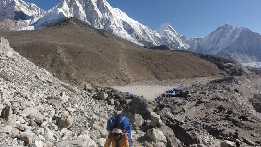 View from way to Everest base camp trek 