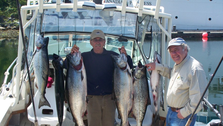 Bob and Al with some Nice Chinook King Salmon