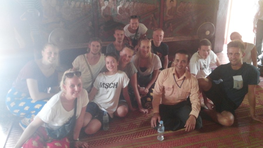 Group of Danish Students at Wat Phnom 